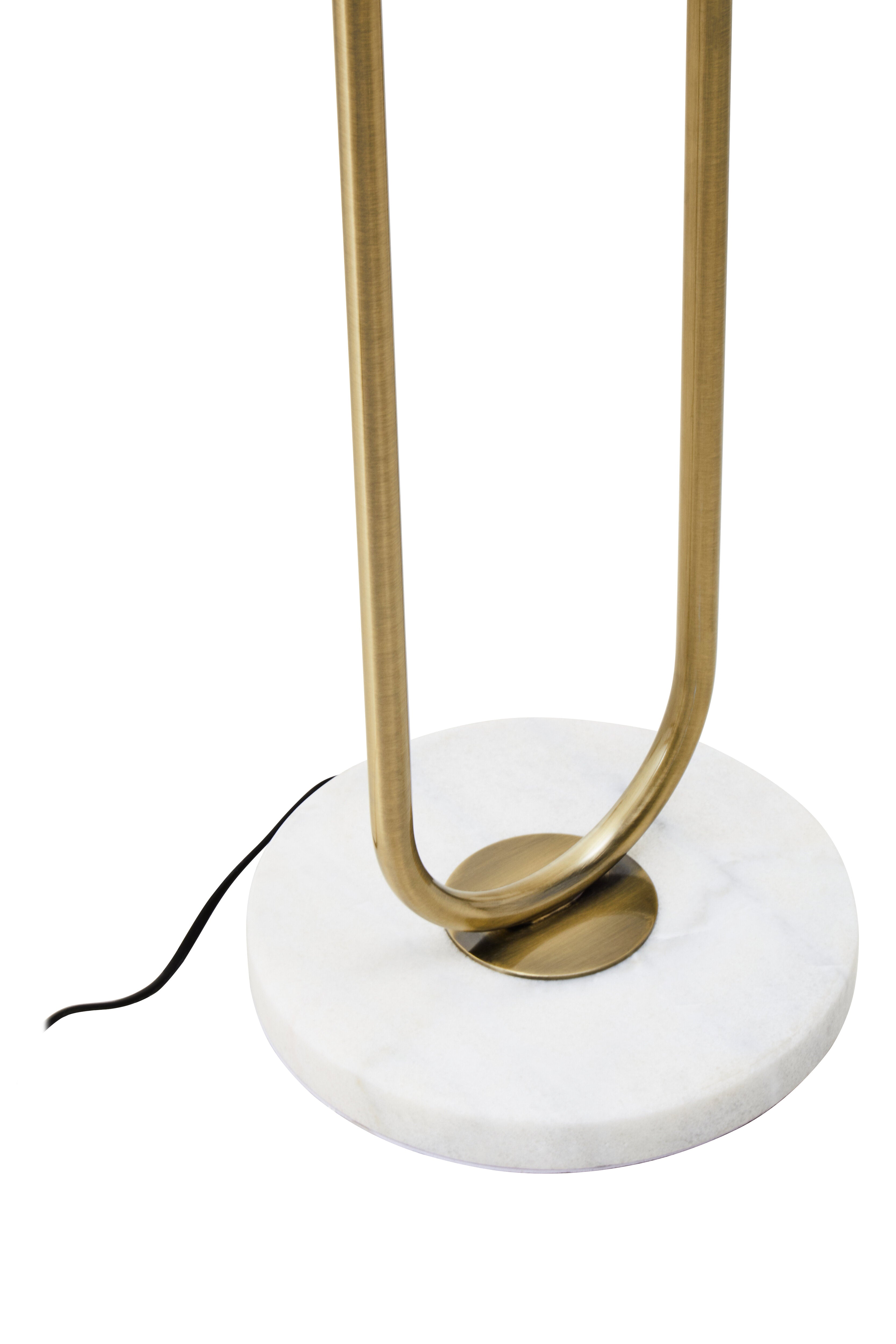 Varo White & Gold Floor Lamp